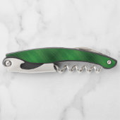 承諾 | 緑の折衷的ボホパターン ソムリエナイフ (正面)