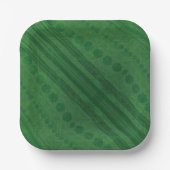 承諾 | 緑の折衷的ボホパターン ペーパープレート (正面)