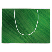 承諾 | 緑の折衷的ボホパターン ラージペーパーバッグ (正面)