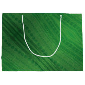 承諾 | 緑の折衷的ボホパターン ラージペーパーバッグ (裏面)