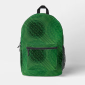 承諾 | 緑の瞑想メダリオン プリントバックパック (正面)