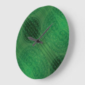 承諾 | 緑の瞑想メダリオン ラージ壁時計 (傾斜)