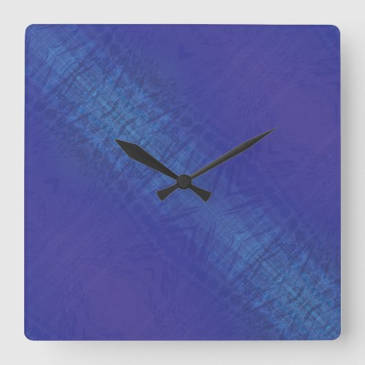 承諾 | 藍染め絞り スクエア壁時計 (正面)