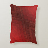 承諾 | 赤い折衷的ボホパターン アクセントクッション (裏面(縦))