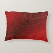 承諾 | 赤い折衷的ボホパターン アクセントクッション (裏面)