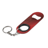 承諾 | 赤い折衷的ボホパターン キーホルダー栓抜き (正面アングル)