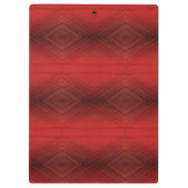 承諾 | 赤い折衷的ボホパターン クリップボード (裏面)