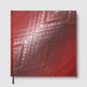 承諾 | 赤い折衷的ボホパターン ゲストブック (正面)