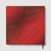 承諾 | 赤い折衷的ボホパターン ゲストブック (裏面)