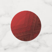 承諾 | 赤い折衷的ボホパターン コンフェッティ (スモール正面)