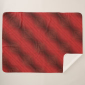 承諾 | 赤い折衷的ボホパターン シェルパブランケット (正面(横))