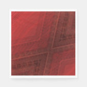 承諾 | 赤い折衷的ボホパターン スタンダードランチョンナプキン (正面)