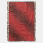 承諾 | 赤い折衷的ボホパターン スローブランケット (正面縦)