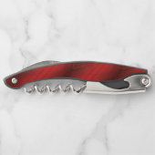 承諾 | 赤い折衷的ボホパターン ソムリエナイフ (裏面)