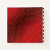 承諾 | 赤い折衷的ボホパターン ノートブック (裏面)