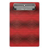 承諾 | 赤い折衷的ボホパターン ミニクリップボード (正面)