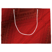 承諾 | 赤い折衷的ボホパターン ラージペーパーバッグ (裏面)