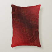 承諾 | 赤い瞑想メダリオン アクセントクッション (正面(垂直))