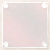 承諾 | 赤い瞑想メダリオン ガラスコースター (裏面)