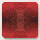 承諾 | 赤い瞑想メダリオン コースター (正面)