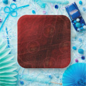 承諾 | 赤い瞑想メダリオン ペーパープレート (パーティー)