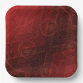 承諾 | 赤い瞑想メダリオン ペーパープレート (正面)
