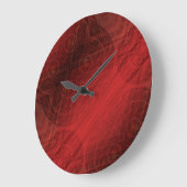 承諾 | 赤い瞑想メダリオン ラージ壁時計 (傾斜)