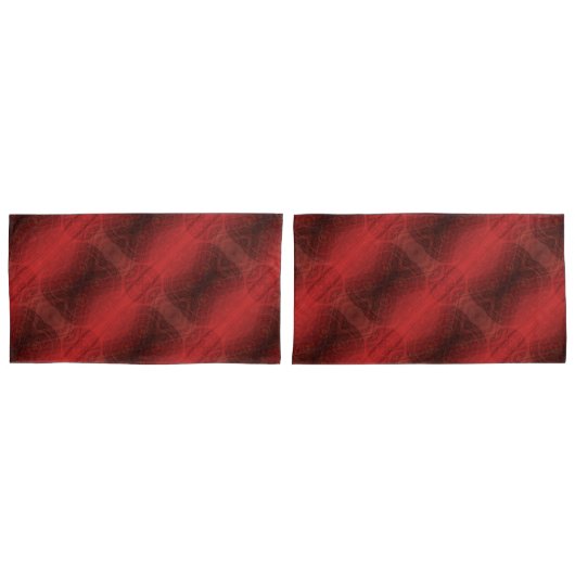 承諾 | 赤い瞑想メダリオン 枕カバー (正面-セット)