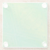 承諾 | 黄緑青絞り ガラスコースター (裏面)