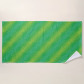 承諾 | 黄緑青絞り ビーチタオル (正面)