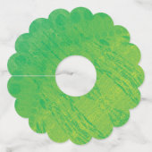 承諾 | 黄緑青絞り ワイングラスタグ (正面)