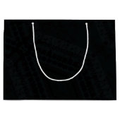 承諾 | Dark Bohoテクスチャ ラージペーパーバッグ (正面)