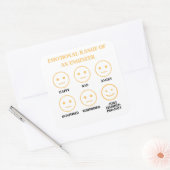 技おもしろい術者の感情的範囲 スクエアシール (封筒)