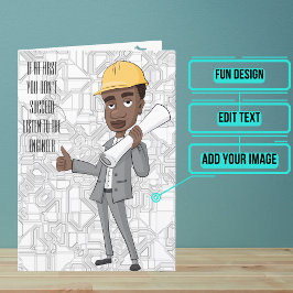 技カスタム術者誕生日カード カード