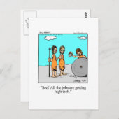 技術おもしろいユーモアはがき ポストカード (正面/裏面)