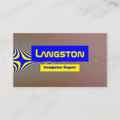 技術およびエレクトロニクス職業名刺 名刺 (正面)