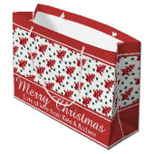 技術のクリスマスツリーおよびボタン ラージペーパーバッグ (裏面アングル)