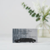 技術のストライプなリムジンの名刺 名刺 (スタンド正面)