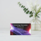 技術のテーマのカッコいいのデザイン 名刺 (スタンド正面)