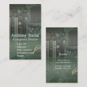 技術のマザーボードコンピュータ技術修理 名刺 (正面/裏面)