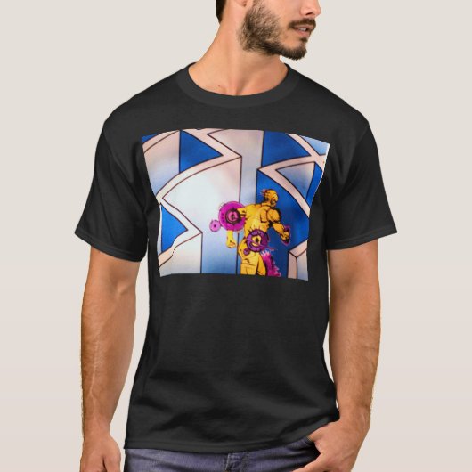 技術の人が地面を壊す Tシャツ (正面)