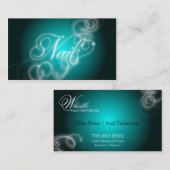 技術の名刺のエレガントな華麗さの白熱を釘付けして下さい 名刺 (正面/裏面)