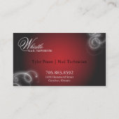 技術の名刺のエレガントな華麗さの白熱を釘付けして下さい 名刺 (裏面)