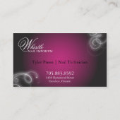 技術の名刺のエレガントな華麗さの白熱を釘付けして下さい 名刺 (裏面)