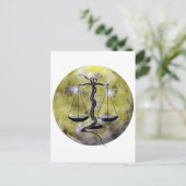 技術の地下牢の(占星術の)十二宮図天秤座 ポストカード (スタンド正面)