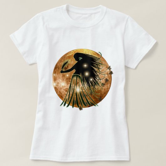 技術の地下牢の(占星術の)十二宮図- 《星座》乙女座 Tシャツ (デザイン正面)