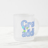 技術の常習者のビーズのデザインのギフト フロストグラスマグカップ (正面右)