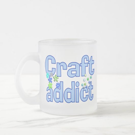 技術の常習者のビーズのデザインのギフト フロストグラスマグカップ (左)