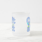 技術の常習者のビーズのデザインのギフト フロストグラスマグカップ (中央)