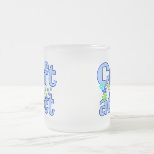 技術の常習者のビーズのデザインのギフト フロストグラスマグカップ (中央)